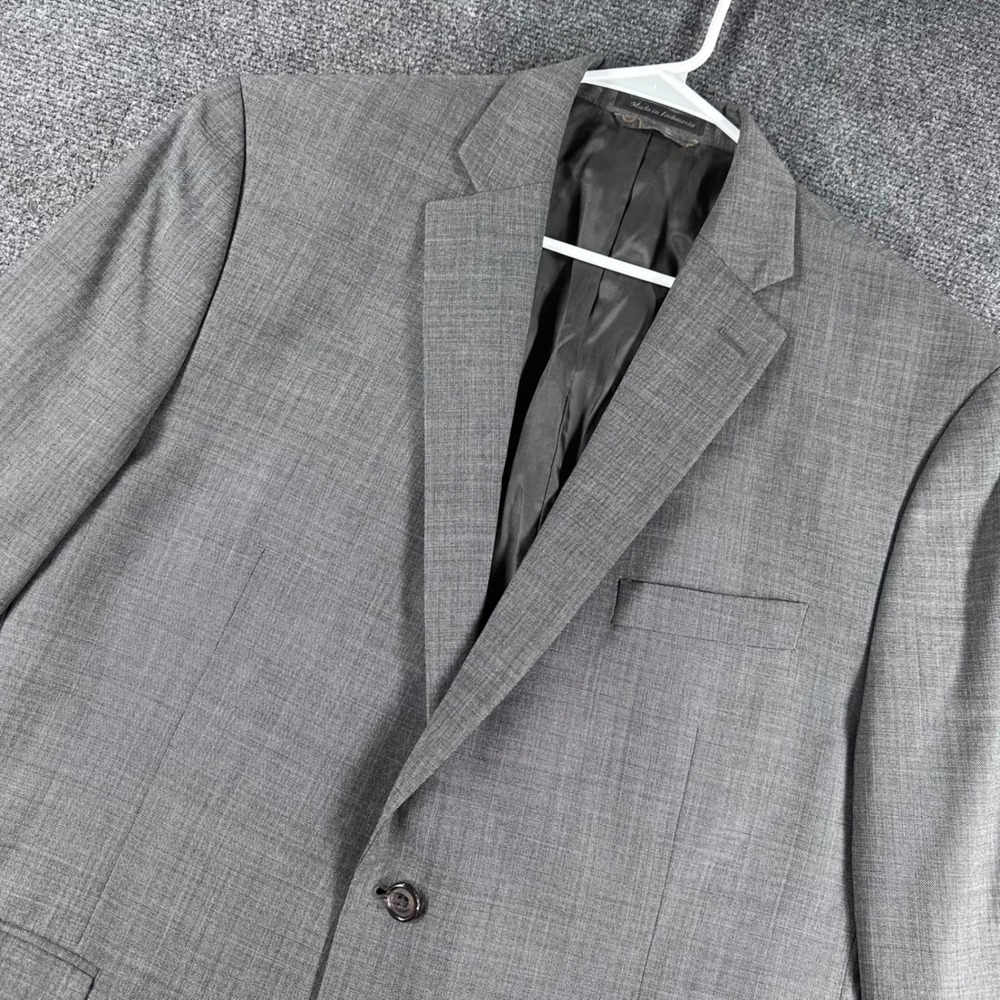 Lauren Ralph Lauren Blazer Mens 44R 44 Regular Grey 100% Wool Sport Coat Jacket - Picture 1 of 16